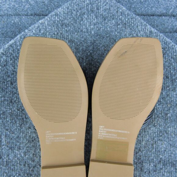 Steve Madden Limitt Women Slide Sandal Shoes Black Synthetic Size 6.5 Medium‎ - Picture 9 of 9